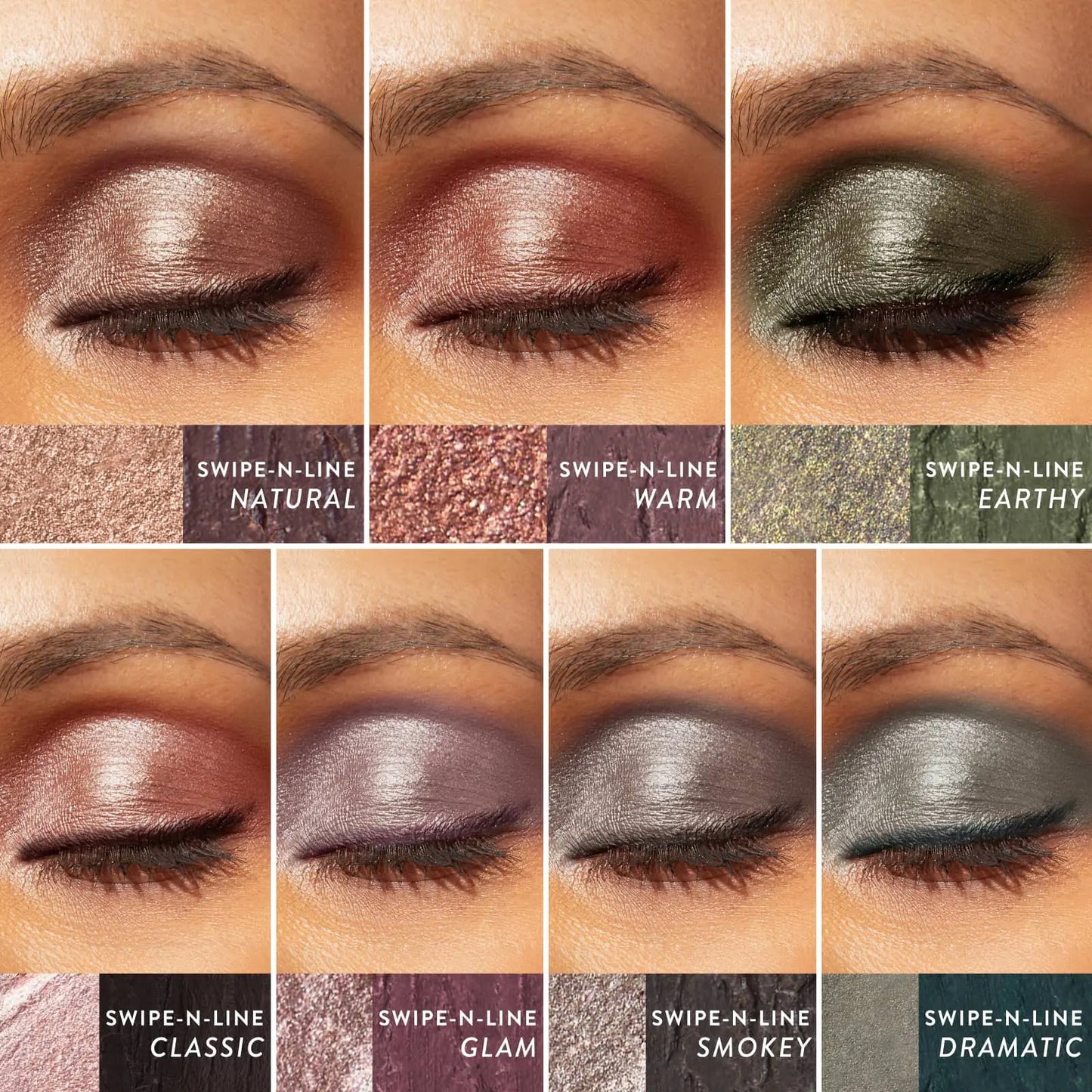 WONCOLOR Eye Color Enhancing Duo - Swipe-n-Line Instant Eye Perfecting Stick & Volumizing Longwear Mascara